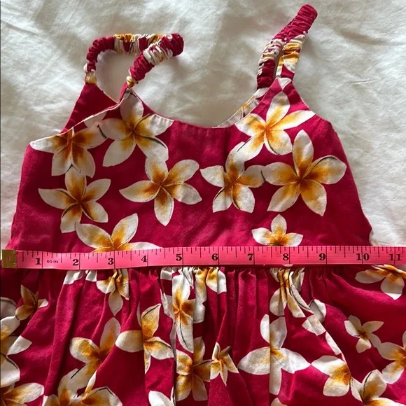 Hawaiian Floral Red Sundress - Picture 6 of 6